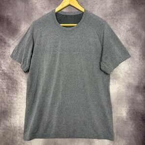 Lululemon Shirt Mens Medium Gray Metal Vent Tech‎ Short Sleeve